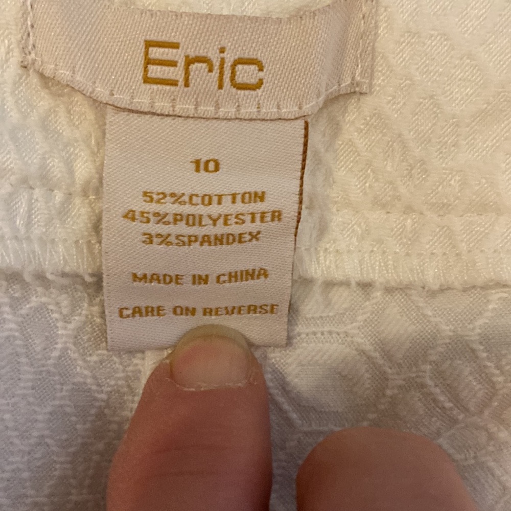 Eric White Lizard Print 5 Pocket Jeans - Picture 4 of 7